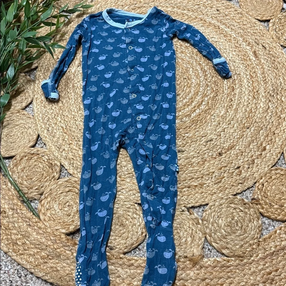 Kickee Pants Bamboo Zip Front Jumpsuit. 6-12mo ** read**